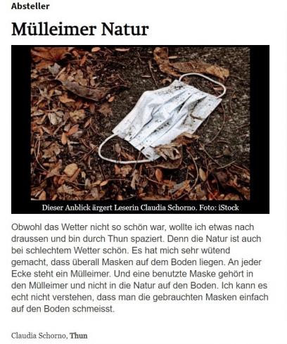 Forum Thuner Tagblatt ( Absteller ) 23.Oktober 2020