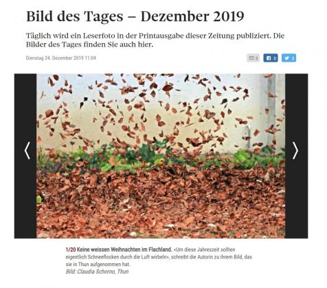 Leserbild Berner Zeitung 24. Dezember 2019