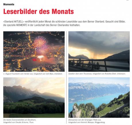 Leserbilder des Monats Oberland Aktuell Oktober 2013